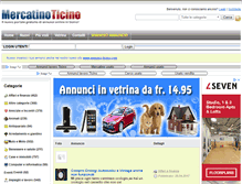 Tablet Screenshot of mercatinoticino.com